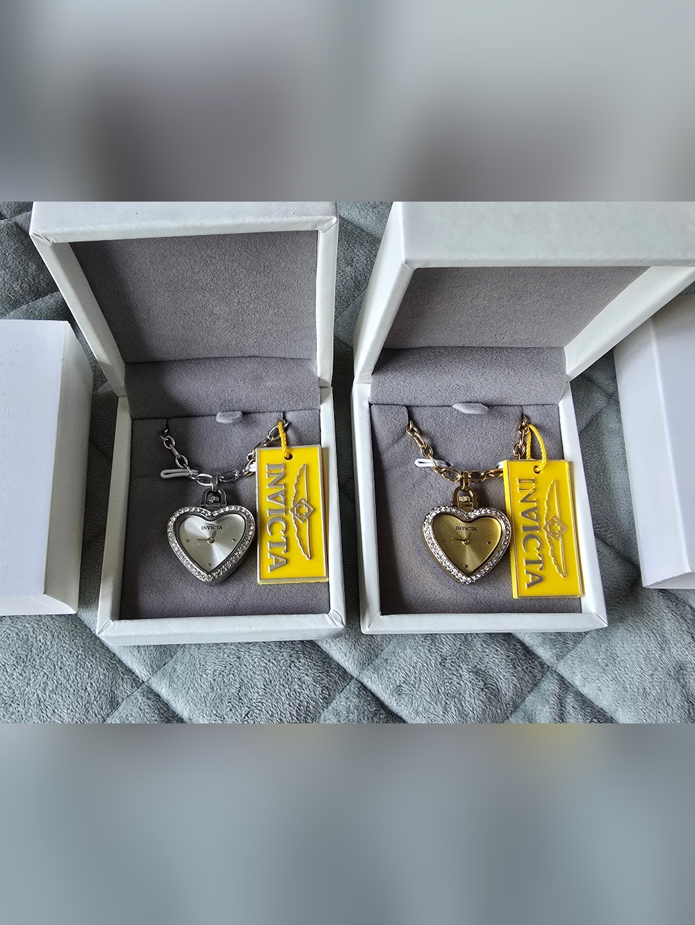 ***TWO*** Invicta Mini Angel Women's Necklace Watch